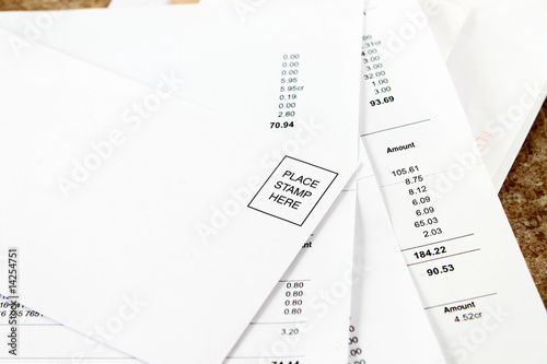 Photo: Mailing bill envelope Mailing bill envelope