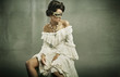 beautiful woman in the mask