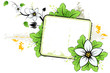 Grunge summer flower