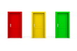 Three Coloured Doors - Red, Yellow, Green