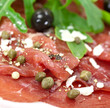 Carpaccio mit Parmesan,Rucola Carpaccio mit Parmesan,Rucola