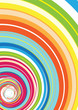 Zusammenfassung Hintergrund mit glasigen bunten Regenbogen Spiral