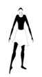 A young wonderful ballerina is dancing gracefully