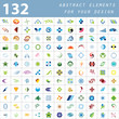 Colored abstract elements for your design Colored abstract elements for your design