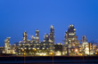 Refinery at night