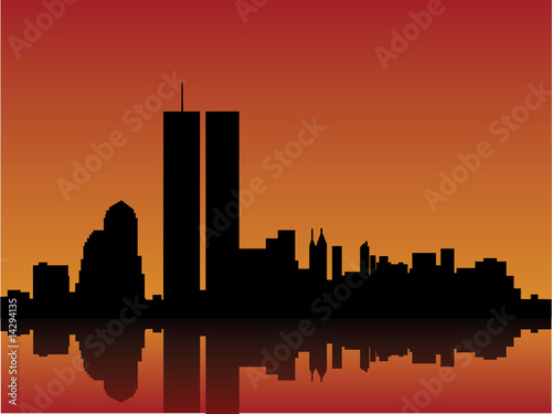 new york skyline silhouette. New York Skyline Vector