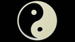 Yin und Yang -  Green Screen - freigestellt