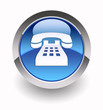 Telephone glossy icon Telephone glossy icon