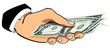 mano billete 1