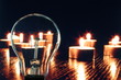 bulb and candle