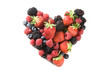heart made of berries