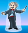 Musical maestro on stage