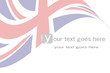 Vector: Stylized british flag background Stylized british flag background