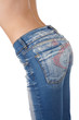 Buttocks in jeans