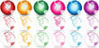 different color earth illustration different color earth illustration