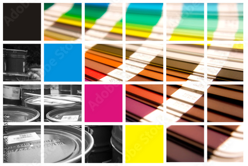 Foto: cmyka pantone collage cmyka pantone collage