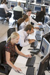 Stock Traders working in office