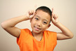 Portrait of young happy boy.