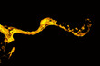 abstract molten metal. Black background abstract molten metal. Black background