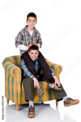 Two happy brothers Two happy brothers