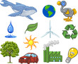 Energy And Ecology Icons