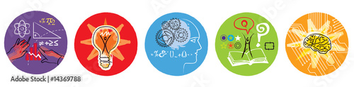 Illustration: Educational icons Educational icons
