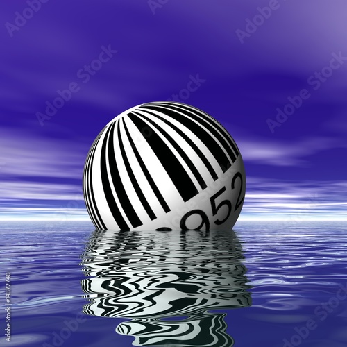Illustration: boule code barre boule code barre