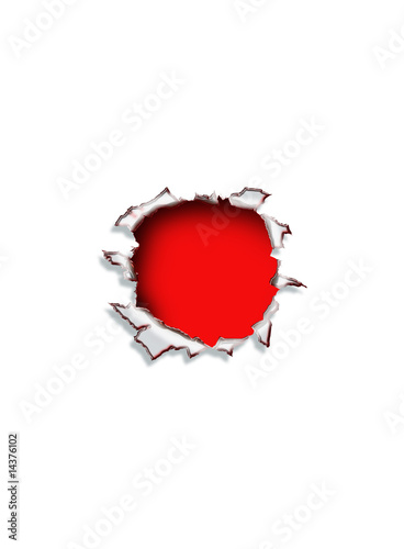 Illustration: Bullet hole Bullet hole