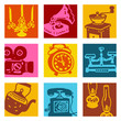 Vector: pop-art objets 2 - brocante & vintage pop-art objets 2 - brocante & vintage