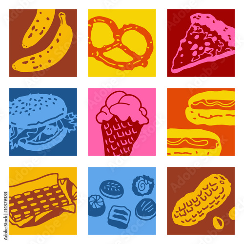 Fast Food Video on Foto  Pop Art Objects 2   Fast Food   Calories  Copyright  Nlshop