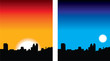 day and night london skyline