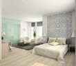 Modern interior. 3D render