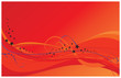 Red swirls and waves Red swirls and waves