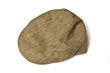 Flat cap isolated on a white studio background.