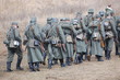 Soldiers. WW2 reenacting.Kiev,Ukraine