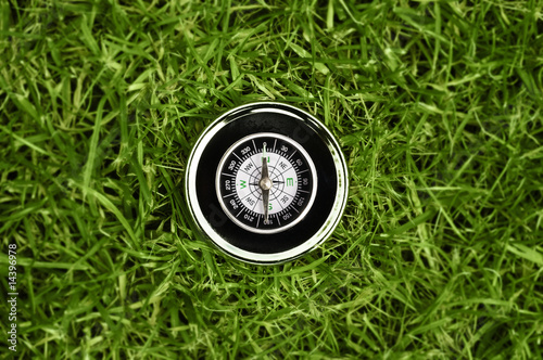Photo: Compass on grass Compass on grass