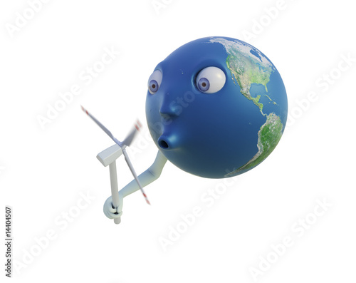 cartoon earth. Cartoon Earth holding a