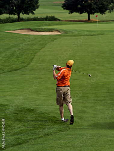 Photo: Teeing off Teeing off