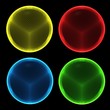 Dotted spheres RGB and Yellow Dotted spheres RGB and Yellow