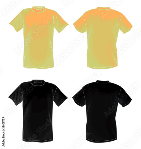 t shirt vector. and black vector T-shirt