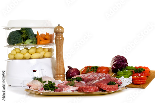 Steam cooker, steak