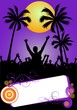 illustration eines party plakates