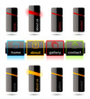 Editable website vector buttons