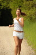 Pretty young girl runner.