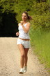 Pretty young girl runner.