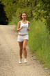 Pretty young girl runner.