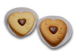 Heart shaped cookies with clipping path Heart shaped cookies with clipping path