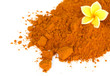 curcuma et fleur de frangipanier curcuma et fleur de frangipanier