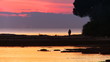 Man at twilight