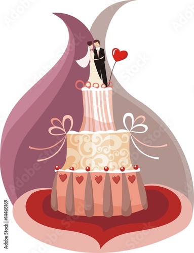 Vector: wedding cake wedding cake